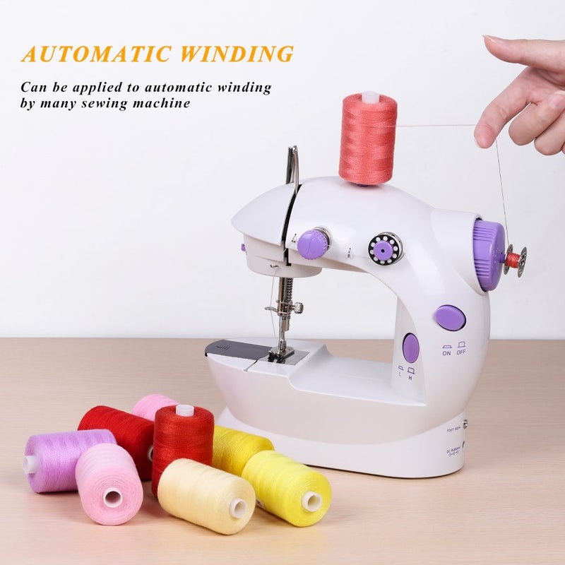 HAITRAL Sewing Thread Sets - 24-Color Mixed Cotton, 1000 Yards for Sewing Machine, DIY Projects - Image 3